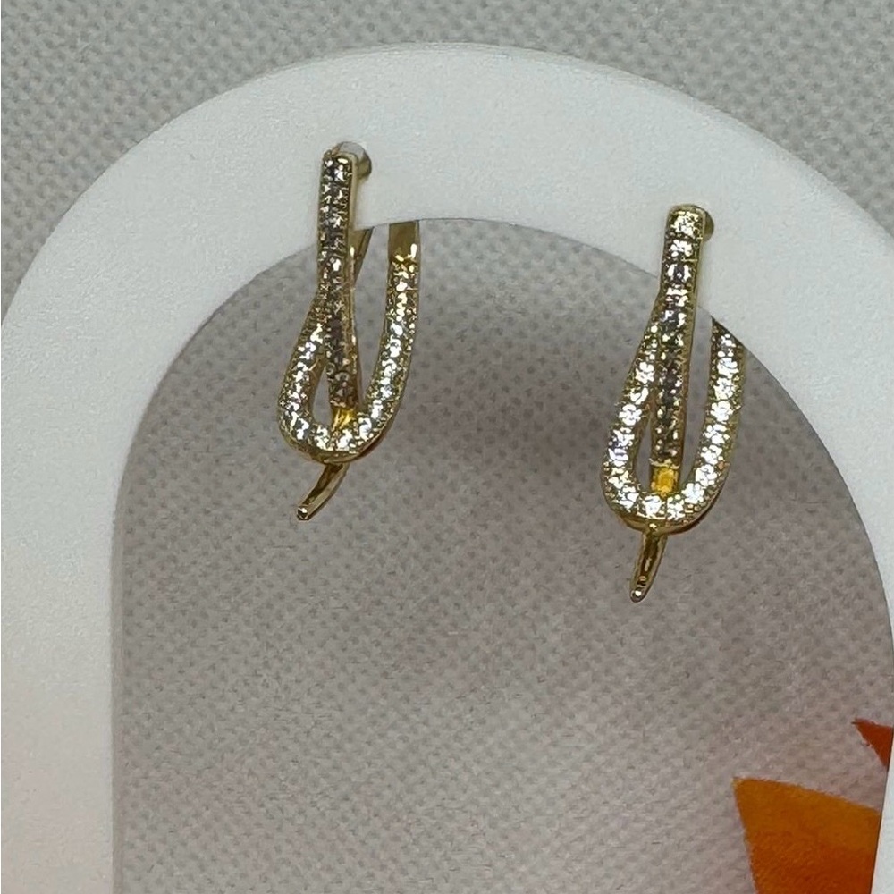 Elegant Gold and Silver Hoop Earrings